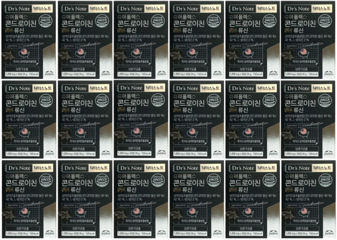 팔레오 닥터스노트 슈퍼플렉스 콘드로이친 plus 류신, 1.2g, 18박스
