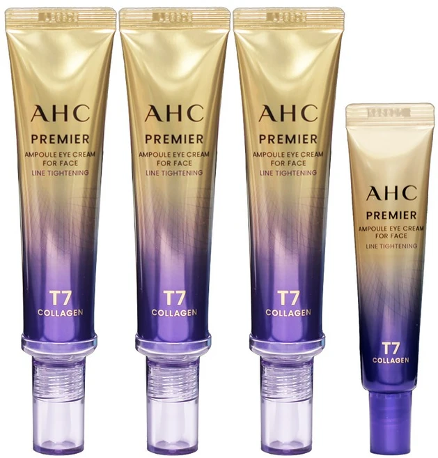 2025 최신상 AHC 아이크림 시즌13 프리미어 앰플 포 페이스 라인 타이트닝 40ml 3개+12ml 1개, 132g