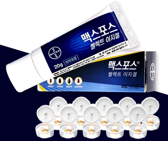 맥스포스 셀렉트이지겔 20g+먹이캡 10개 바퀴약, 1세트, 20g