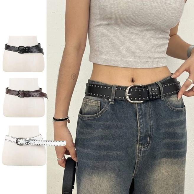 [Y2K포인트]스터드벨트빈티지락스터드벨트 3color