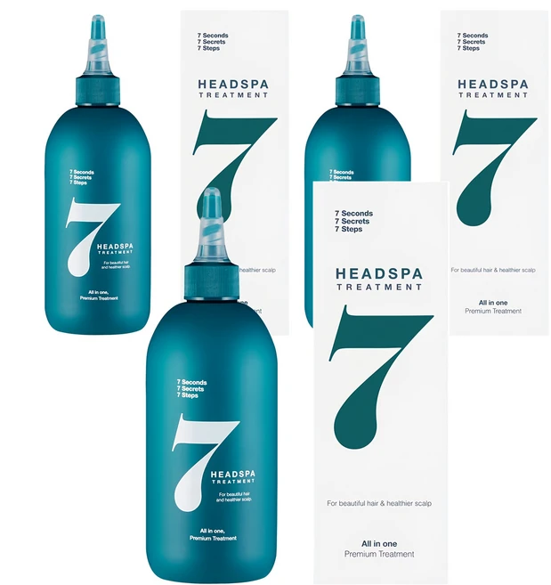 헤드스파7 파란눈 블랙 헤어 트리트먼트, 300ml, 3개