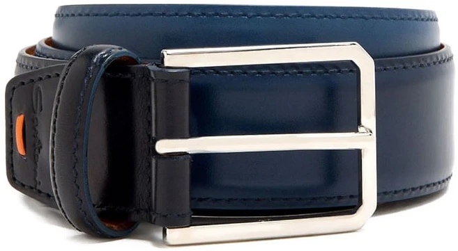 산토니 레더 버클 벨트