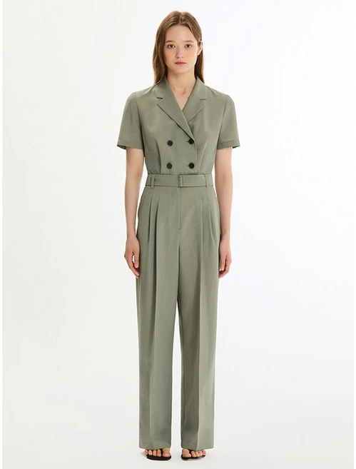시스티나 벨티드 더블 버튼 점프수트 AWWOPP21190