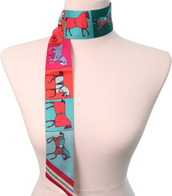 디아픽 5color 양면 스카프 가방 쁘띠 타이 롱스카프