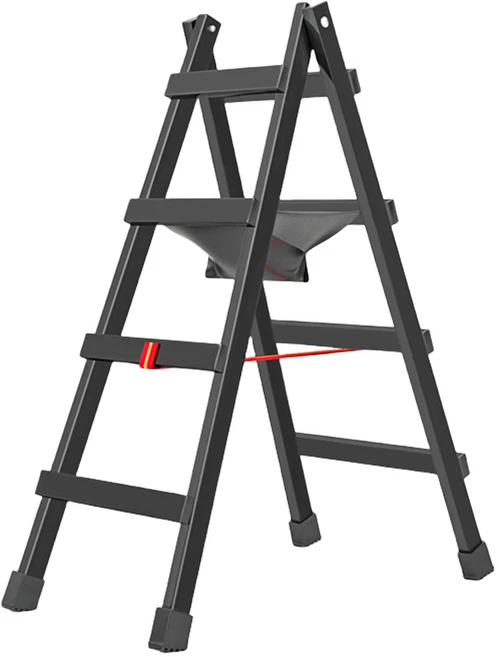 사다리 보행용 사다리 집안용 사다리, 블랙, 1개