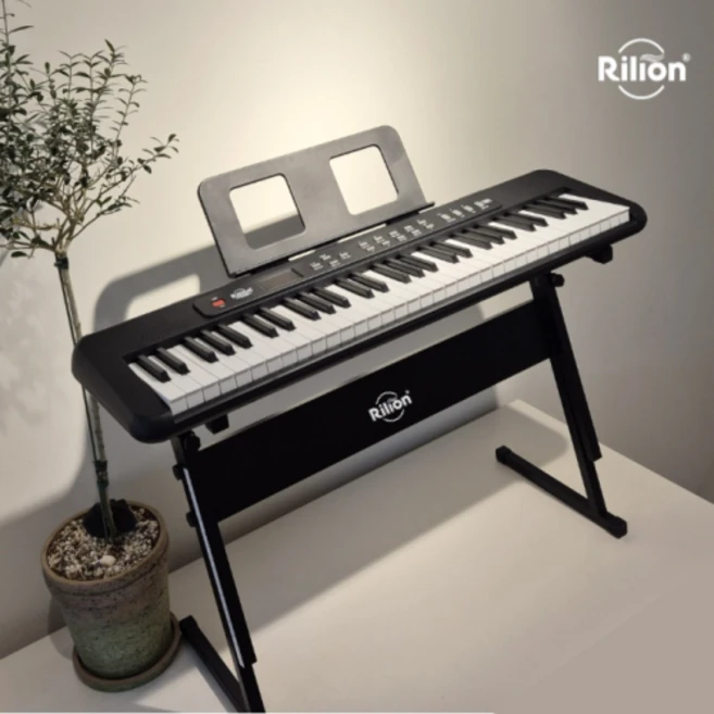 릴리온 61건반 디지털피아노, 애쉬블랙 RK4120, 1개