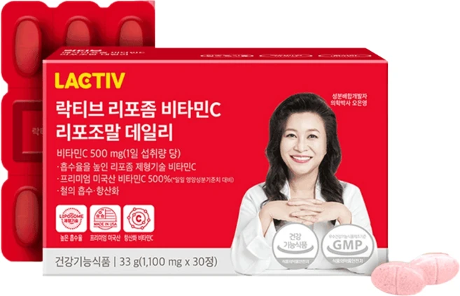 락티브 리포좀 비타민C 리포조말 데일리 오은영 성분배합, 30정, 7개, 30정, 7개