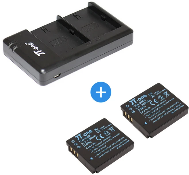 파나소닉 S005E 충전기+배터리 2개 DMC-LX1 LX2 LX3, 1개