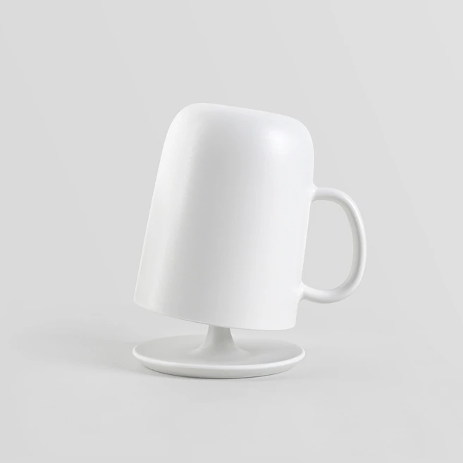 일본 마나 손잡이 양치컵+스탠드 세트 / W613, 화이트 [W613W], 1개