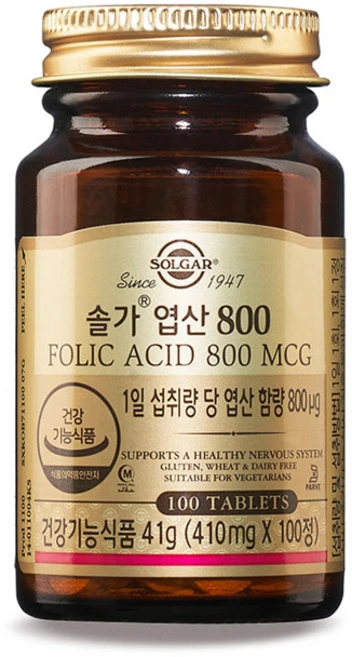 솔가 엽산 800, 100정, 1개