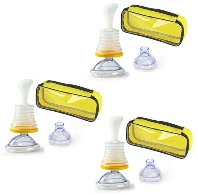 기도 폐쇄 방지 응급 키트 세트 트렁크 베란다 사업장 보관 긴급 상황용, yellow bag 3 set, 1개