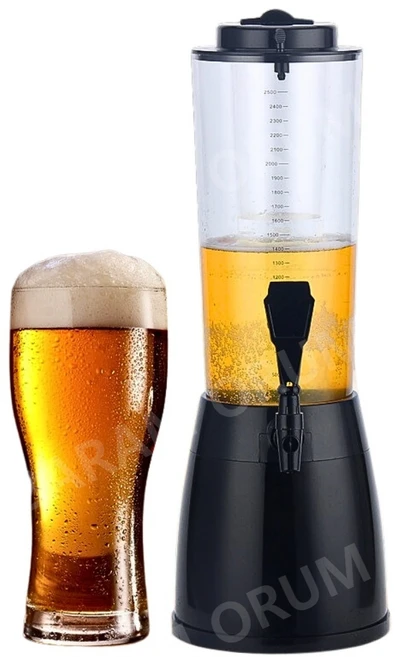 테라 쏘맥 타워 소맥 맥주 호프집 디스펜서 기계 2.5L LED, 블랙 LED, 1개