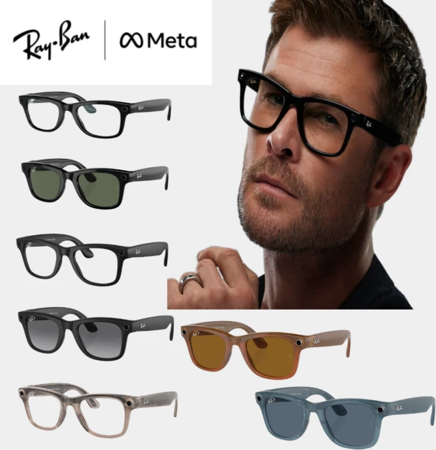 레이밴 메타 스마트 카메라 2세대 안경 선글라스 미국 정품 RAYBAN X META WAYFARER 7가지