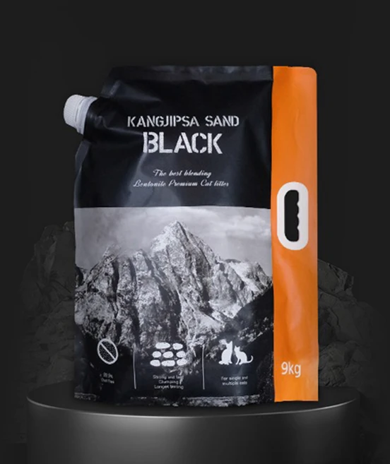 [본사직영/당일출고]강집사 샌드 블랙 9kg 고양이모래 벤토나이트, 마스터, 2팩