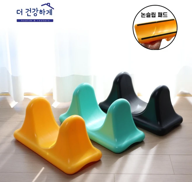 [더건강하게] 장요근 스트레칭 근막이완 허리 마사지기 도구, 단품, 블랙, 1개