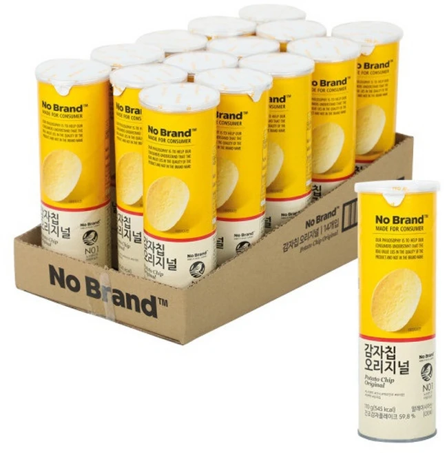 노브랜드 감자칩 오리지널 110g 한박스, 14개