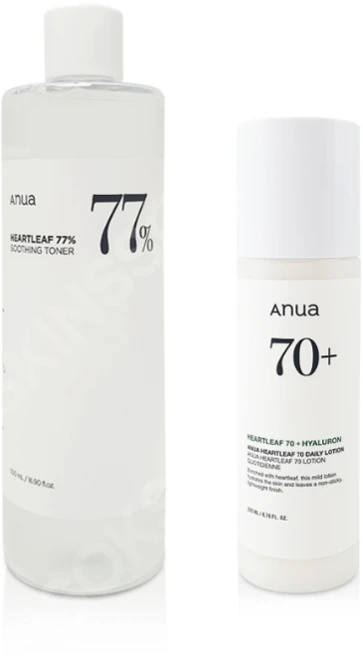 아누아 어성초 77% 토너 500ml + 어성초 70 데일리 릴리프 로션 200ml, 1세트
