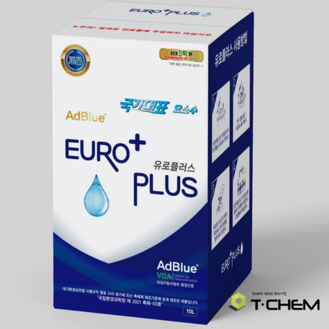 [매일출발] 티켐유로플러스 요소수 10L 국산차 수입차 디젤 경유 차량용 AdBlue, 1개