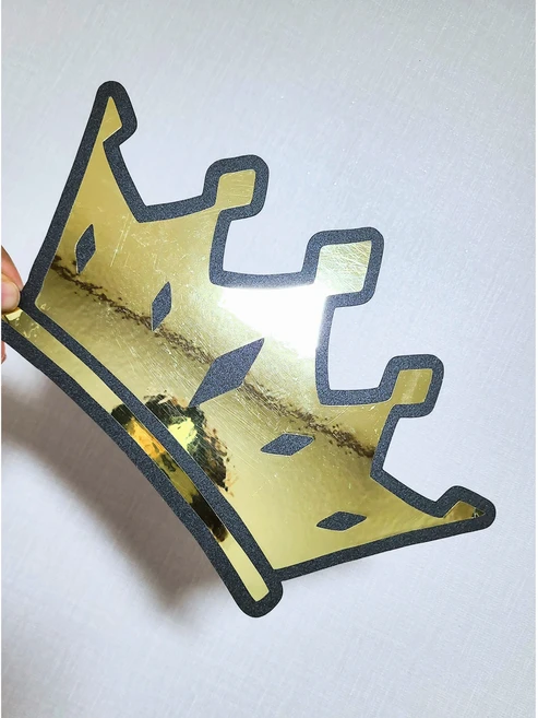 왕관 티아라 골드 토퍼 행사용 대형 케이크픽 주문제작, 케이크토퍼[+아크릴막대], 미니사이즈[9~10cm]