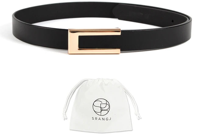 에스랑제이 디엘골드 여성 원피스 정장 가죽 벨트