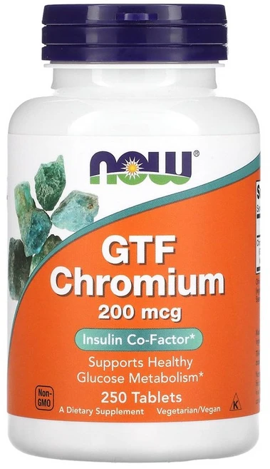 나우푸드 GTF-크롬 200mcg 타블렛, 1개, 250정