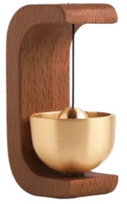 우드 도어벨 현관문풍경 현관문종 자석 문종 복덩이 원목 선물 네추럴