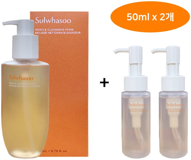 [설화수] 순행클렌징폼 200ml+50mlX2개(100ml), 50ml, 2개
