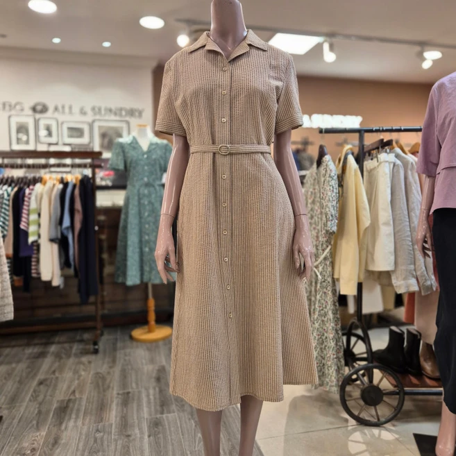 BCBG [올앤선드리] 로라 S/T OP 원피스 _ A5M4O684 72 [M/BEIGE]