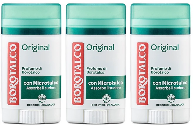 보로탈코 오리지널 스틱 데오드란트, 3개, 40ml