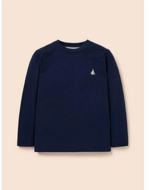 [정품] 빈폴키즈 [BEANPOLE KIDS] [Essential] 수피마 베이직 라운드 티셔츠 네이비 (BI5141UE2R) 트렌디한