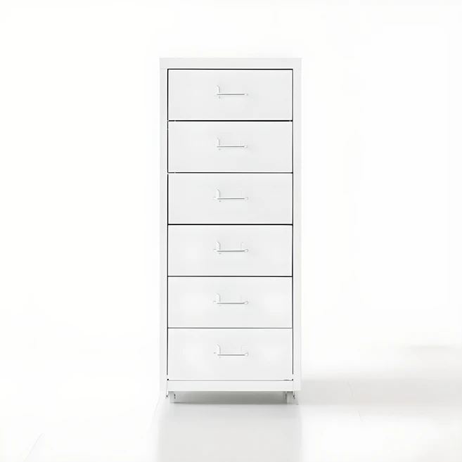마켓비 피하 서랍장, 화이트, 6단