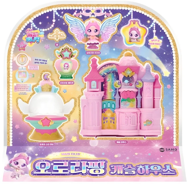 캐치티니핑 슈팅스타 오로라핑 캐슬하우스 세트, 1개