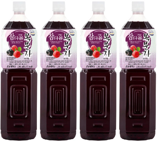 파낙스 참다음 복분자 음료베이스, 1.5L, 4개
