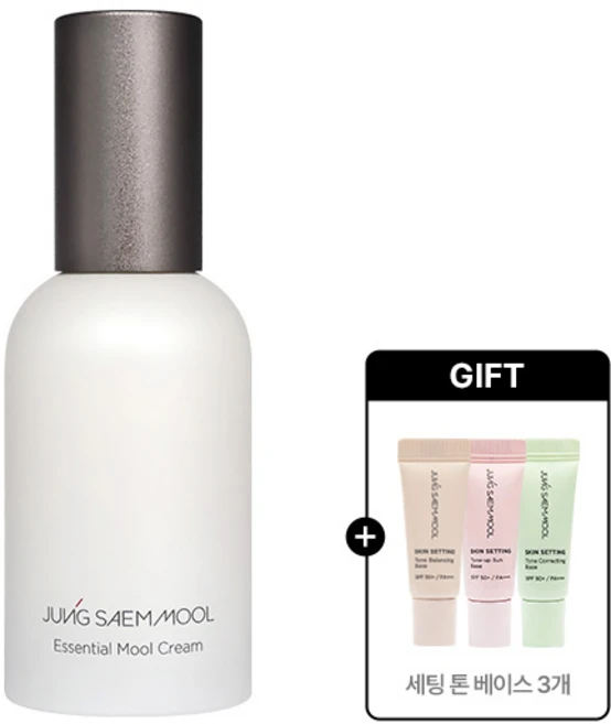 정샘물 에센셜 물 크림 50ml(+스킨세팅 베이스 3ml 3종 증정), 50g, 1개