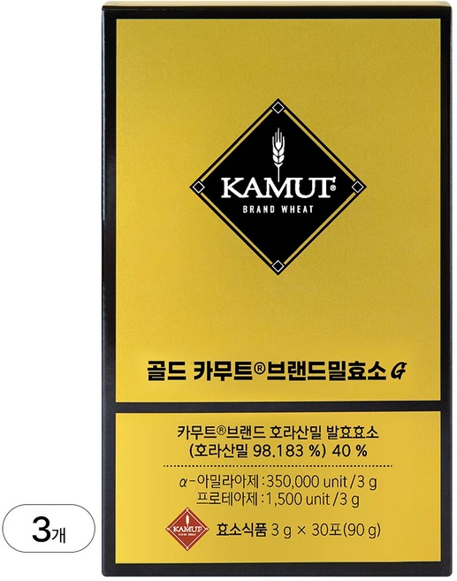 카무트 골드 카무트효소G, 90g, 3개