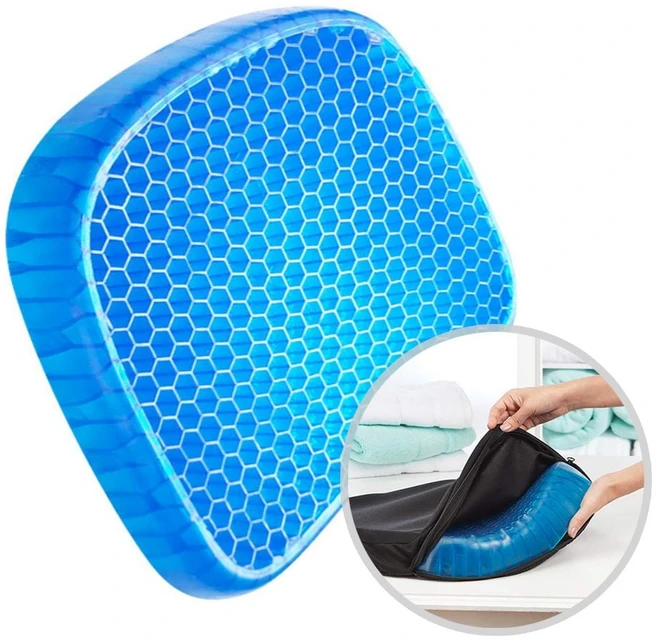 젤방석 3D 벌집 쿠션 통풍 쿨시트 아이스 실리콘방석-81424EA
