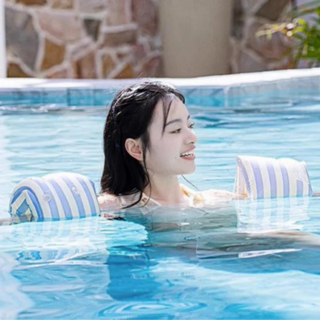 [KC인증] 프리미엄 이중마개 암튜브 성인 아동 공용, 1세트, 블루