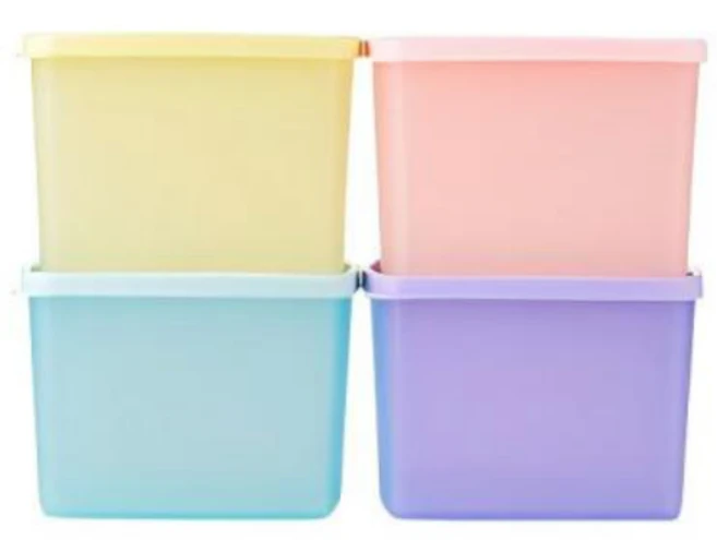 타파 사각용기 밀폐용기 냉장고정리용기 800ml, 1세트, 4개입