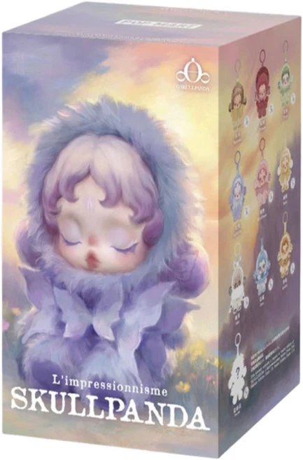 팝마트 100%정품 스컬판다 빛의정원 시리즈 인형 장원영 키링 겨울 교향곡 시크릿 랜덤박스 1개입, 1개