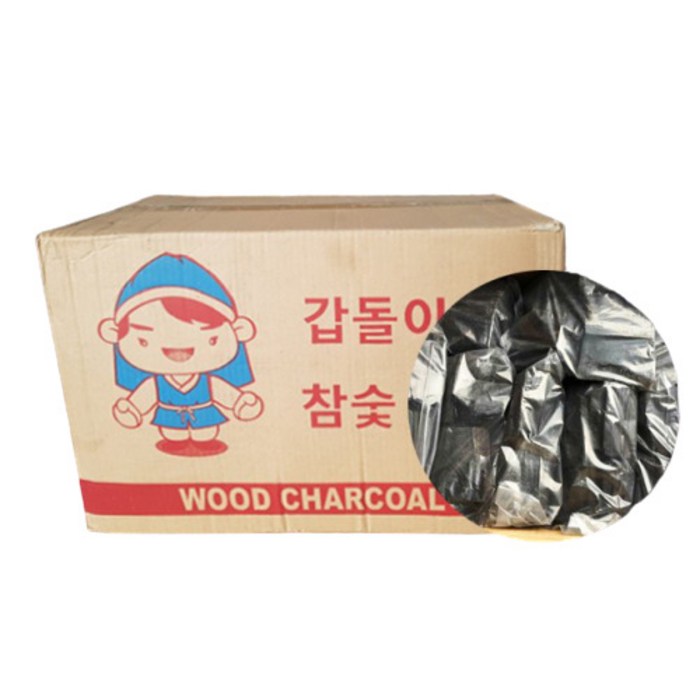 갑도리 바베큐참숯 800g 25봉지 20kg 대표 이미지 - 참숯 추천