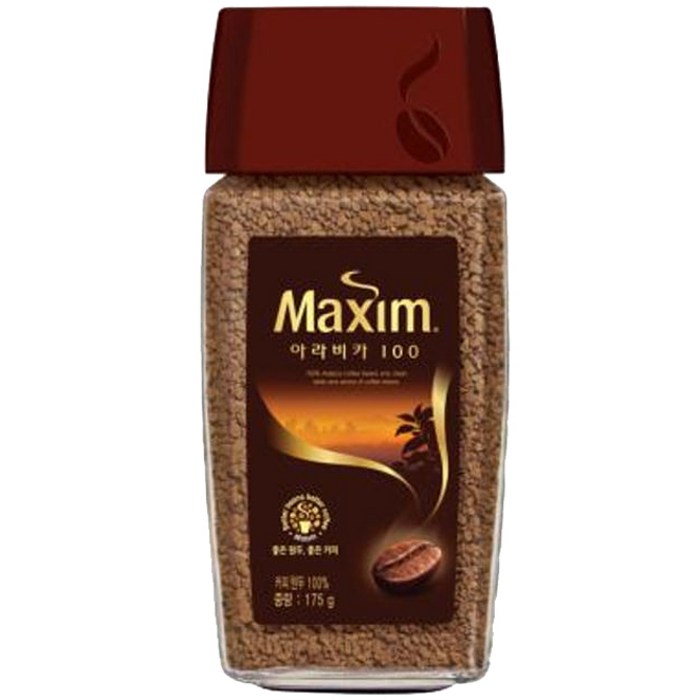 맥심 아라비카100 병커피, 175g, 1개입, 1개 대표 이미지 - 맛있는 커피 추천