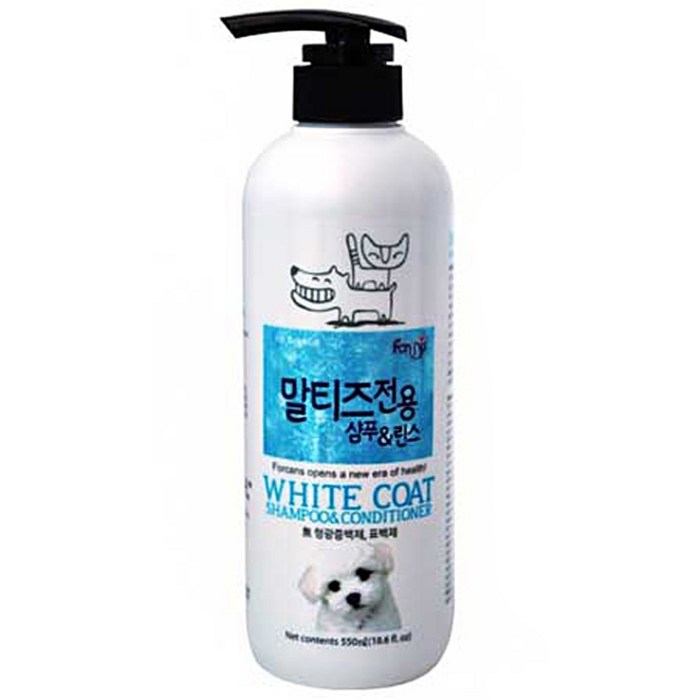 포켄스 포비스 말티즈 전용 샴푸, 550ml, 1개 대표 이미지 - 강아지 린스 컨디셔너 추천