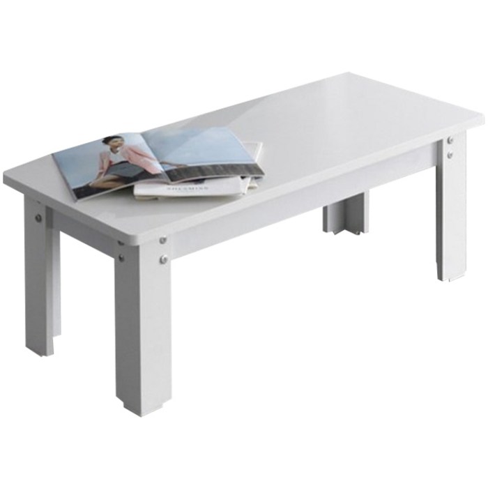트랜드가구 심플 DIY 좌식 멀티테이블 900 x 400 H375mm 좌탁, 화이트 대표 이미지 - 좌식 책상 추천