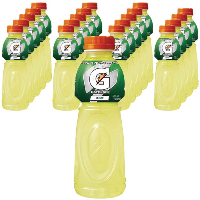 롯데칠성 게토레이 레몬 600ml (20펫), 20개 대표 이미지 - 이온음료 추천
