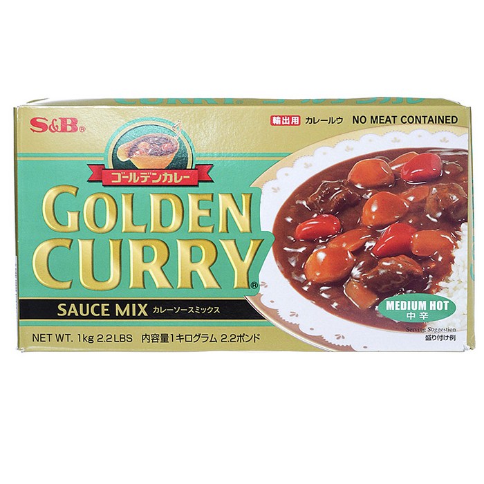 에스앤비 골든카레 중간매운맛, 1kg, 1개 대표 이미지 - 일본 카레 추천