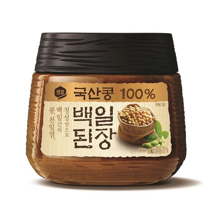 샘표 국산콩 백일된장, 900g, 1개입 대표 이미지 - 된장 추천