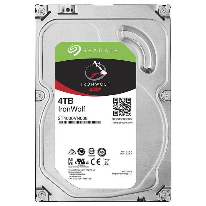 씨게이트 IronWolf SATA3 HDD, ST4000VN008, 4TB 대표 이미지 - NAS 추천