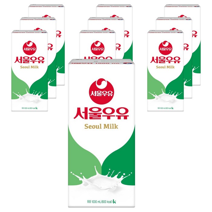 서울우유 멸균 흰우유, 1000ml, 10팩 대표 이미지 - 서울우유 추천
