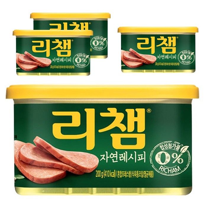 동원 리챔 프리미엄, 200g, 4개입 대표 이미지 - 제조사별 햄 추천