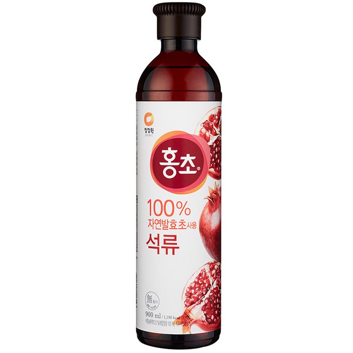 청정원 홍초 100% 자연발효초 사용 석류, 900ml, 1개 대표 이미지 - 홍초 추천